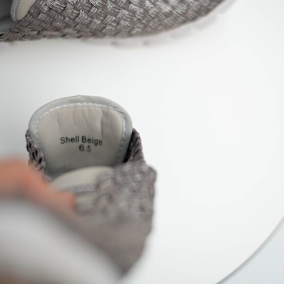 Bonavi Women’s Antistress Silver Woven Stretch Slip-On Shoes 6.5 US Lightweight - Picture 8 of 10